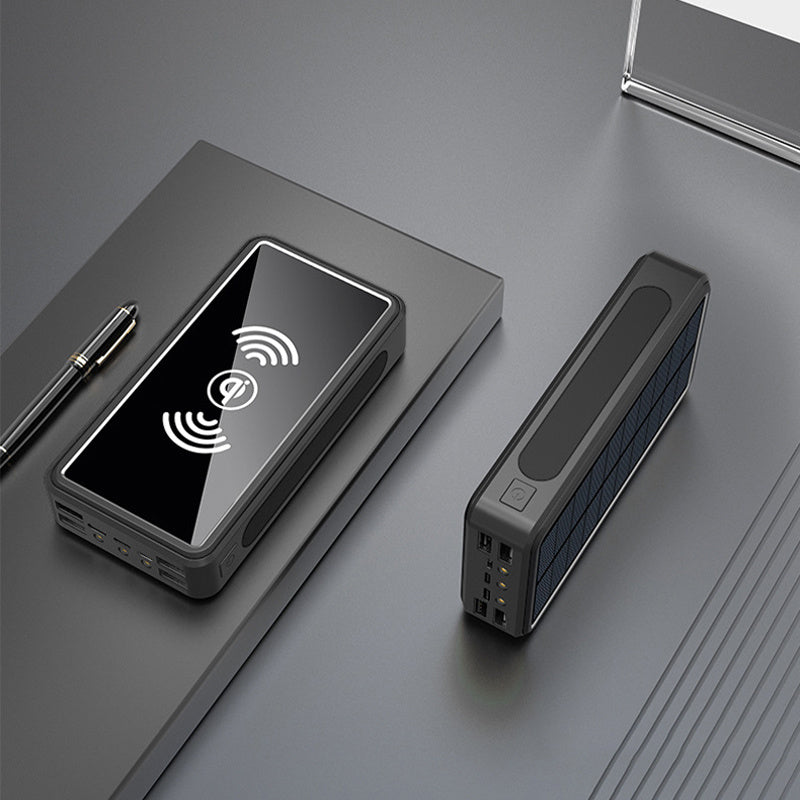 Solar Power Wireless Charging Bank