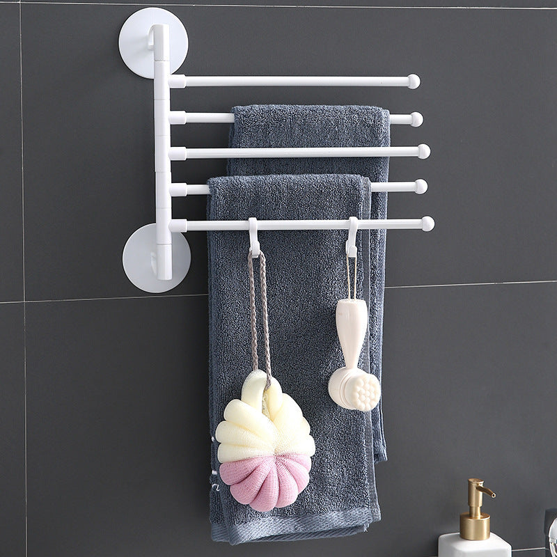 Perforation-free Multi-purpose Rotating Towel Rack