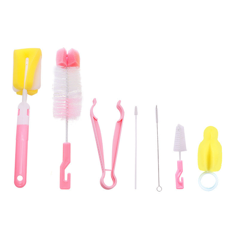 bottle glass cup jar cleaning kit brush tube bristle pink display kit set kids child children