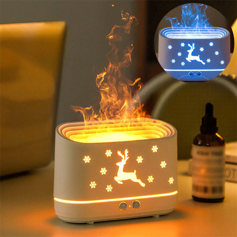 Elk Flame Humidifier Diffuser Household Lamp Decorations