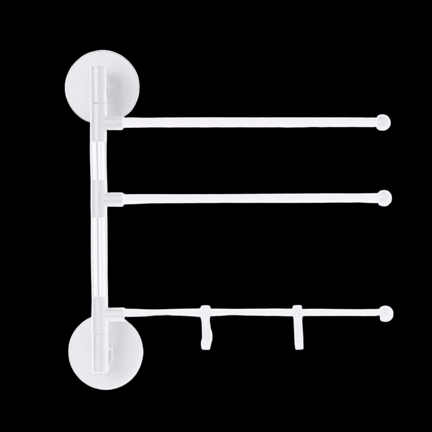 Perforation-free Multi-purpose Rotating Towel Rack