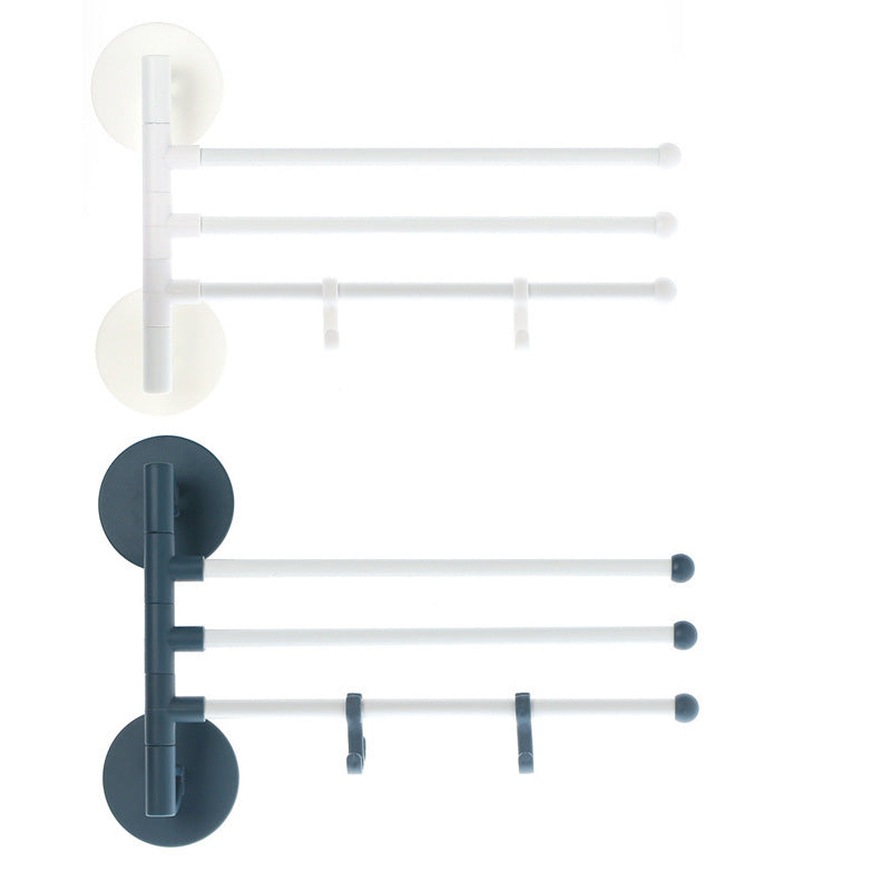 Perforation-free Multi-purpose Rotating Towel Rack