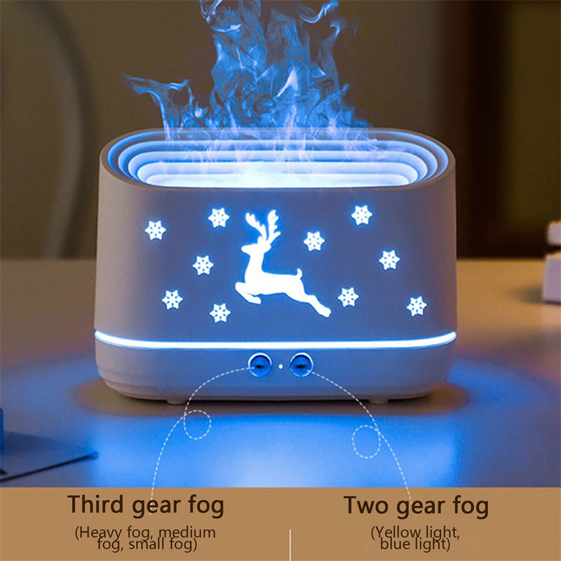 Elk Flame Humidifier Diffuser Household Lamp Decorations