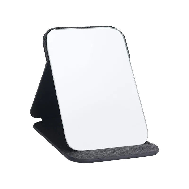 Full Mirror Glass Folding Stand Black