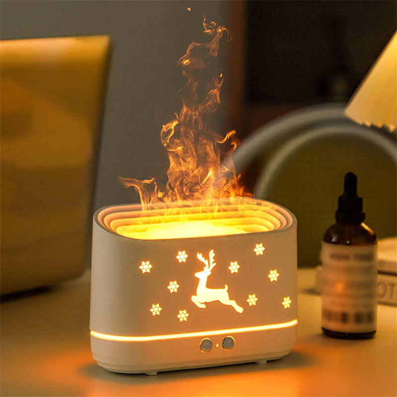 Elk Flame Humidifier Diffuser Household Lamp Decorations