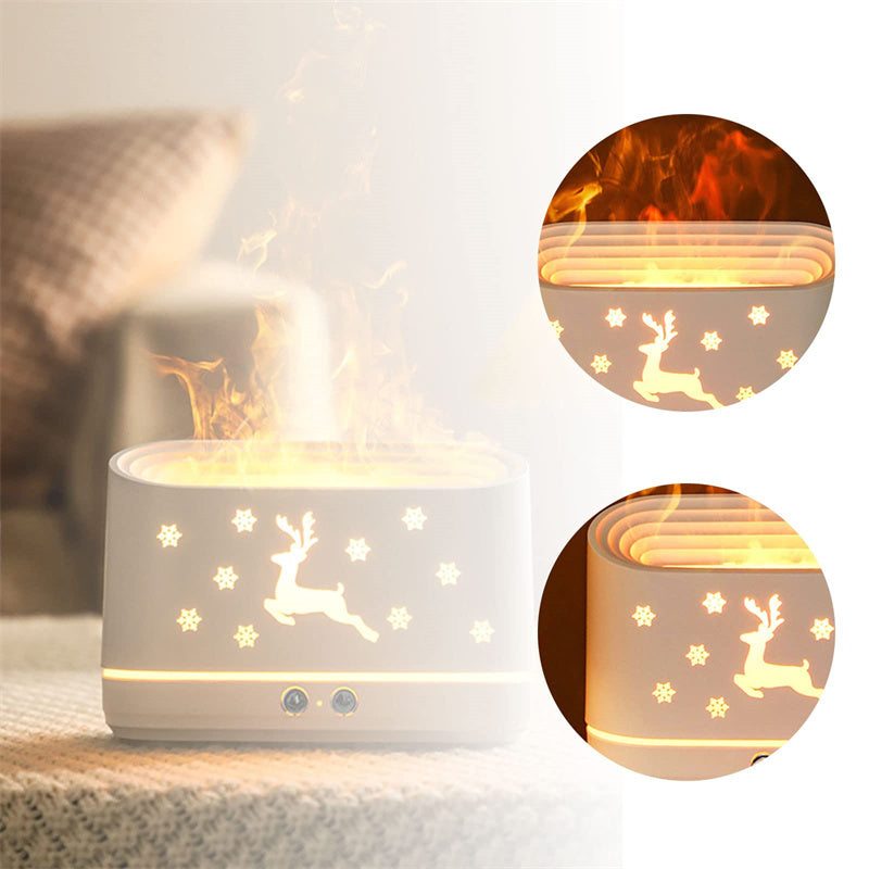 Elk Flame Humidifier Diffuser Household Lamp Decorations